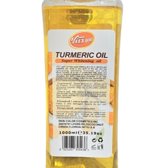 Veet Gold Turmeric Body Oil 1000ml - Picture 2 of 3